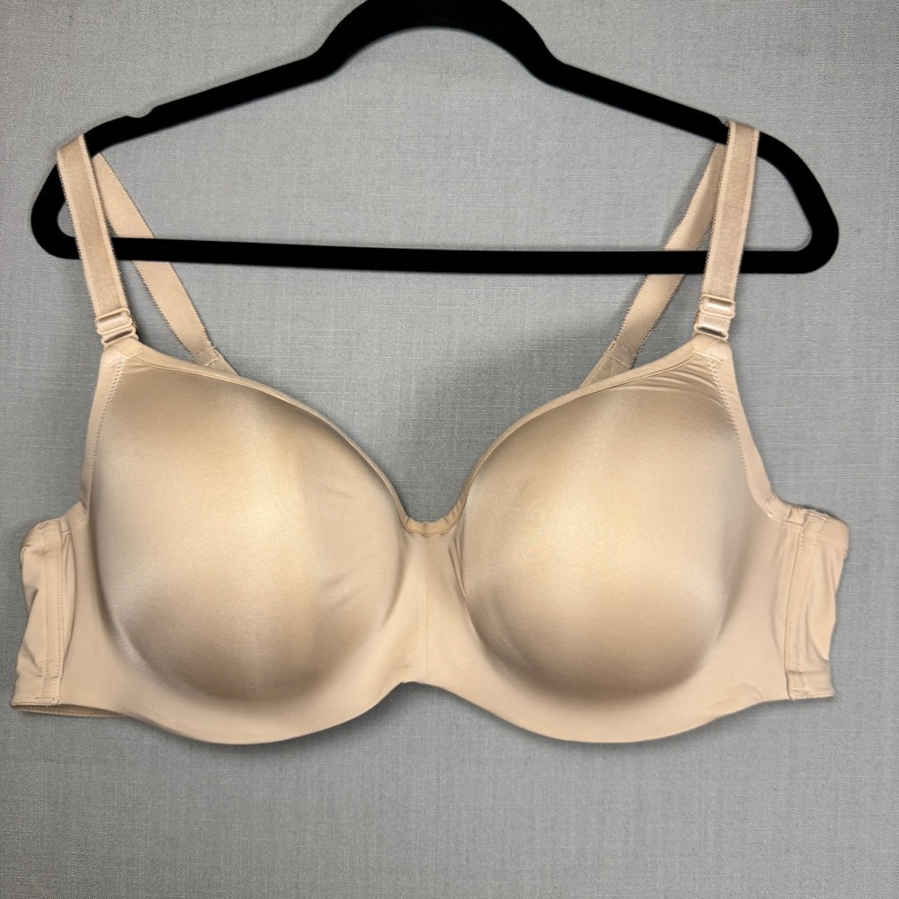 Torrid Curve T-Shirt Bra Women 46C Beige Underwire Smooth Back Close